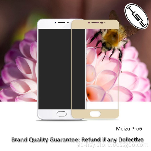 HUYSHE tempered glass screen protector for Meizu metal pro, 2.5D Full cover tempered glass screen protector for Meizu metal pro6